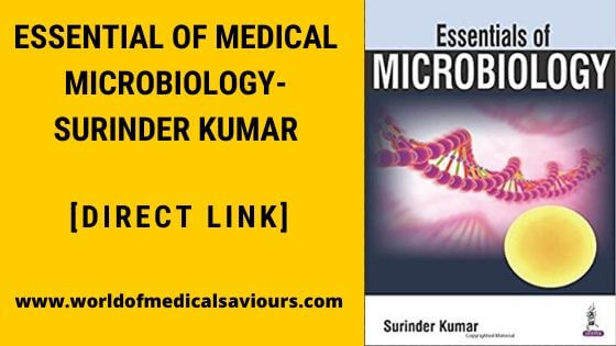 Essential of medical microbiology-surinder kumar pdf download