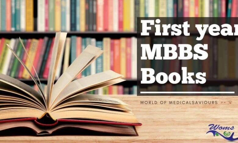 First year MBBS Books