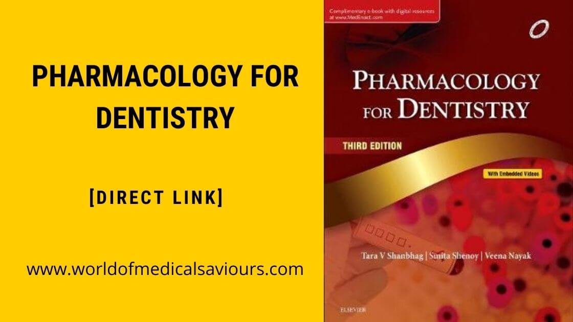 Pharmacology for Dentistry PDF WOMS