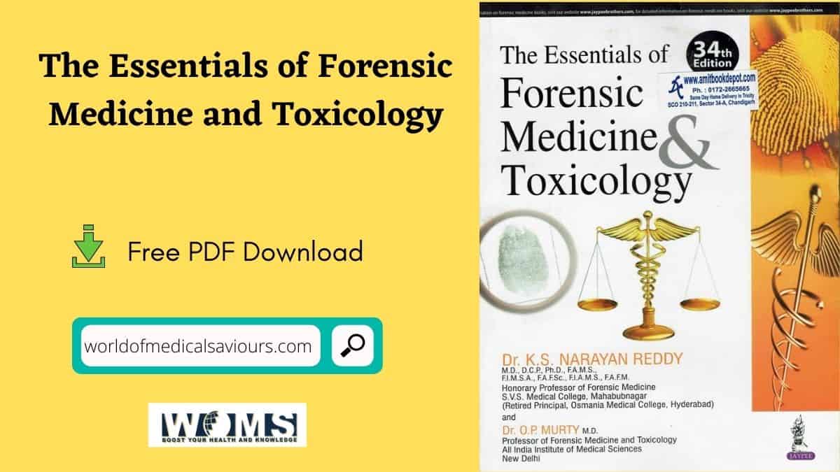 the essentials of forensic medicine and toxicology by narayan reddy pdf free download