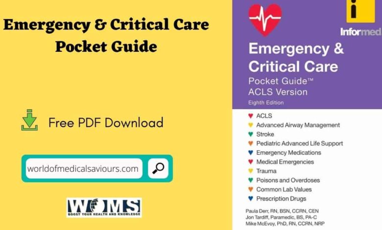 Emergency & Critical Care Pocket Guide PFD Book