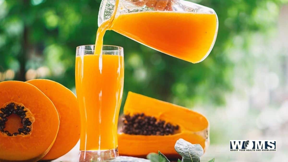 Papaya juice A nutritious drink WOMS