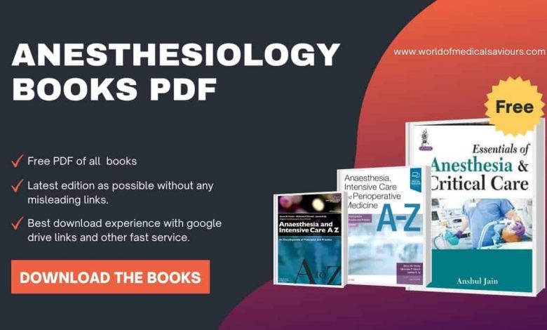 Anesthesiology and Intensive Care books