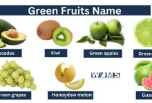 Green fruits name