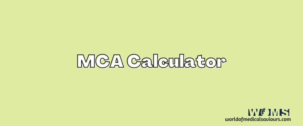 MCA Calculator